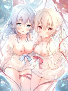 Rating: Questionable Score: 22 Tags: amedama_con breasts mio_(amedama_con) nipples no_bra shirousa_mei sweater User: himeno_nanako