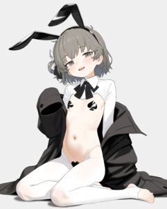 Rating: Questionable Score: 51 Tags: animal_ears breasts bunny_ears bunny_girl hatoba_tsugu hatoba_tsugu_(character) loli maebari no_bra nopan pantyhose pasties shenqi_xiaohuang User: KenB