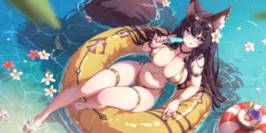 Rating: Questionable Score: 26 Tags: animal_ears bikini cream delta_(kagejitsu) garter kage_no_jitsuryokusha_ni_naritakute! megane mitsu_(mitsu_art) swimsuits tail tattoo wet User: Arsy