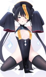 blue_archive chinadress halo loli no_bra nopan ryuuge_kisaki thighhighs z.taiga