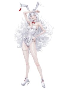 animal_ears bunny_ears bunny_girl fishnets garter heels nekometaru no_bra pantyhose shibou_yuugi_de_meshi_wo_kuu. shiratsugawa_manami