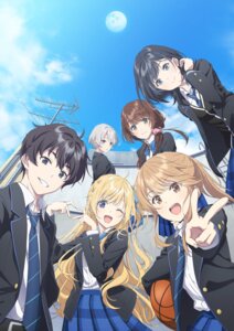 aomi_haru basketball chitose-kun_wa_ramune_bin_no_naka chitose_saku hiiragi_yuuko nanase_yuzuki nishino_asuka seifuku sweater tagme uchida_yua