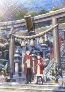 heels iwakura_mitsumi shima_sousuke skip_to_loafer sweater tagme