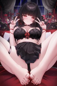 Rating: Questionable Score: 84 Tags: bra chisa garter lingerie lingse pantsu skirt_lift thong wuthering_waves User: Arsy