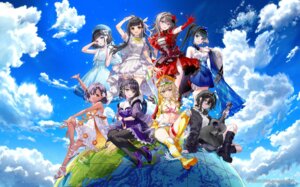 dress fujima_takuya garter guitar hagiwara_himawari headphones heels hiren japanese_clothes mashiro_kiyomi mizutsuki_hikari no_bra pantyhose sakuragi_maika sakurako_(utahime_dream) see_through skirt_lift summer_dress takagi_rin thighhighs uniform utahime_dream yumesaki_ibuki