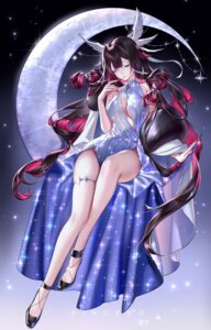Rating: Questionable Score: 53 Tags: cleavage columbina dress garter genshin_impact no_bra ringeko-chan User: VigorousMMM