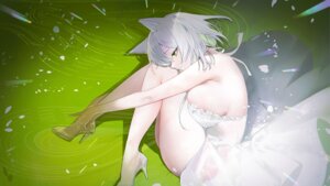 Rating: Questionable Score: 47 Tags: animal_ears arknights dress heels kal'tsit_(arknights) no_bra omone_hokoma_agm see_through skirt_lift User: lacepanties