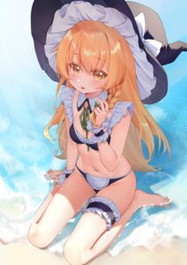 Rating: Safe Score: 37 Tags: bikini garter kirisame_marisa maid swimsuits touhou transistor wet witch User: Anonymous