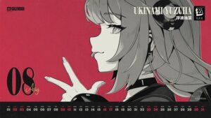 calendar tagme ukinami_yuzuha wallpaper zenless_zone_zero
