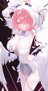 Rating: Questionable Score: 48 Tags: eimizzzzz no_bra pointy_ears remielle_dan thighhighs wings zenless_zone_zero User: VigorousMMM