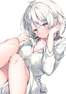 Rating: Questionable Score: 70 Tags: cleavage hamaken. open_shirt robe siesta_(tanmoshi) skirt_lift tantei_wa_mou_shindeiru. User: himeno_nanako