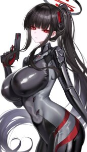 Rating: Questionable Score: 35 Tags: blue_archive bodysuit eternity_(shadeh) gun halo tsukatsuki_rio User: KenB