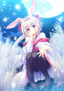 Rating: Safe Score: 16 Tags: animal_ears bunny_ears inashiro_mikoto kimono lump_of_sugar madohi_shiroki_no_kamikakushi moekibara_fumitake pantyhose skirt_lift User: k25c2yf