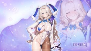 animal_ears brown_dust_ii bunny_ears bunny_girl cameltoe darian no_bra nopan origami pasties see_through