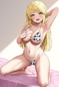 Rating: Questionable Score: 23 Tags: areola bang_dream! bikini breast_hold cameltoe erect_nipples lambda swimsuits thong tsurumaki_kokoro User: Arsy