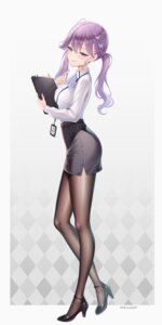 akiei dress_shirt gakuen_idolm@ster heels kaya_rinha pantyhose the_idolm@ster