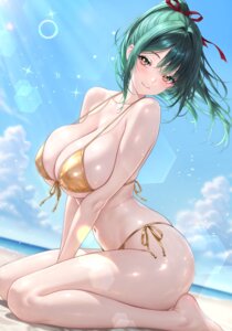 Rating: Questionable Score: 74 Tags: bikini erect_nipples granblue_fantasy herja_(granblue_fantasy) studiopokotan swimsuits User: VigorousMMM