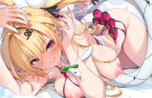 Rating: Questionable Score: 30 Tags: areola bikini cissia hong nipples swimsuits tail zenless_zone_zero User: Anonymous
