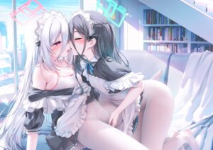 Rating: Explicit Score: 71 Tags: blue_archive bra chen_bin fingering halo loli maid nopan pantyhose see_through skirt_lift tendou_aris tendou_kei yuri User: lacepanties