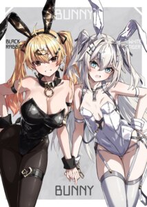 Rating: Questionable Score: 7 Tags: animal_ears bunny_ears bunny_girl garter no_bra pantyhose stockings tail takanashi_kei_(hitsujikan) thighhighs User: saemonnokami