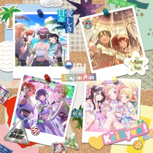 aketa_mikoto asakura_tooru bandaid disc_cover fukumaru_koito garter hachimiya_meguru headphones higuchi_madoka ichikawa_hinana im@ssc_kaihatsu_team izumi_mei kazano_hiori mayuzumi_fuyuko nanakusa_nichika no_bra sakuragi_mano see_through serizawa_asahi the_idolm@ster the_idolm@ster_shiny_colors uniform