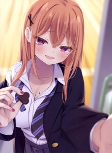 Rating: Questionable Score: 11 Tags: cleavage kulori open_shirt seifuku valentine User: drop