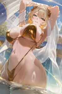 Rating: Questionable Score: 7 Tags: aglaea bikini erect_nipples garter honkai:_star_rail rucarachi see_through swimsuits wet User: Arsy