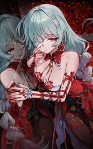 Rating: Questionable Score: 35 Tags: bandages eyepatch garter no_bra pantyhose phrolova rhtkd_(gosang) tattoo wuthering_waves User: BattlequeenYume