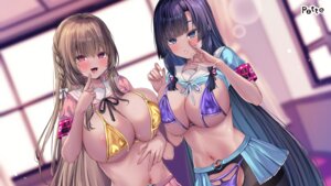 Rating: Questionable Score: 27 Tags: areola bikini bikini_top mishiro_shizuku pantyhose potte seifuku shirt_lift swimsuits symmetrical_docking wallpaper User: kiyoe