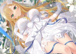 Rating: Questionable Score: 69 Tags: azur_lane dress forbin_(azur_lane) pantsu see_through wedding_dress yano_mitsuki User: moonian