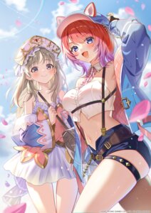 animal_ears atelier atelier_resleriana atelier_totori dress garter inumimi koei_tecmo no_bra rias_eidreise satoupote totooria_helmold