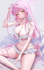 Rating: Questionable Score: 48 Tags: angel bikini blue_archive jademoon misono_mika swimsuits wings User: VigorousMMM
