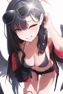 Rating: Questionable Score: 57 Tags: angel bikini blue_archive megane nakamasa_ichika open_shirt rkin swimsuits wet wings User: KenB