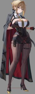evelyn_chevalier gaitoou garter heels no_bra pantyhose zenless_zone_zero
