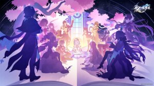 aglaea anaxa animal_ears castorice cerydra cipher_(honkai:_star_rail) cyrene dan_heng dress evernight garter heels honkai:_star_rail horns hyacine hysilens march_7th mydei nekomimi phainon pointy_ears stockings tagme tail thighhighs tribios wallpaper