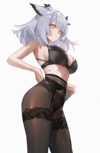 Rating: Questionable Score: 44 Tags: animal_ears arknights bra c113oreo garter garter_belt lingerie pantsu pantyhose ptilopsis_(arknights) see_through User: VigorousMMM