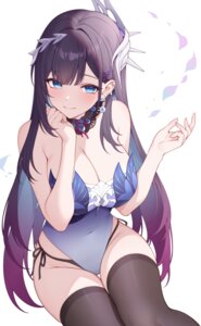 bikini honkai:_star_rail hysilens leotard no_bra poinia swimsuits thighhighs