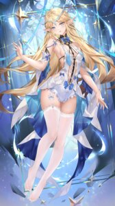 Rating: Questionable Score: 40 Tags: cartethyia melailai no_bra pointy_ears see_through stockings tattoo thighhighs wuthering_waves User: Arsy