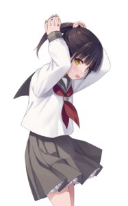 na-ga seifuku skirt_lift