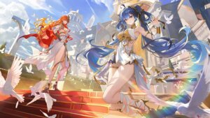 augusta garter heels iuno no_bra skirt_lift tattoo ttk_(kirinottk) wuthering_waves