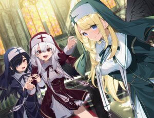 Rating: Safe Score: 33 Tags: heterochromia mishima_kurone nun rokudenashi_majutsu_koushi_to_akashic_record wings User: himeno_nanako