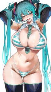 Rating: Questionable Score: 28 Tags: bikini hatsune_miku headphones marushin swimsuits thighhighs thong vocaloid User: lx_axz