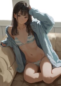 bikini open_shirt swimsuits zuima