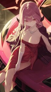 Rating: Questionable Score: 39 Tags: blue_archive dress halo horns no_bra re_naya rikuhachima_aru User: VigorousMMM