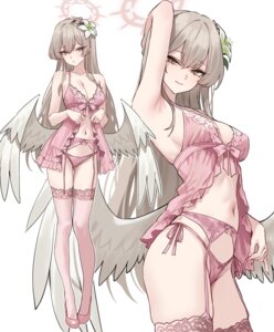 Rating: Questionable Score: 70 Tags: angel blue_archive garter_belt kirifuji_nagisa lingerie pantsu shigure stockings string_panties thighhighs wings User: VigorousMMM
