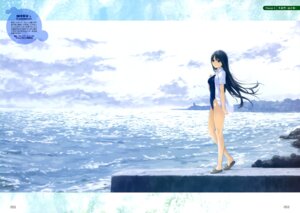 Rating: Safe Score: 10 Tags: coffee-kizoku dress_shirt school_swimsuit shiramine_rika swimsuits User: drop