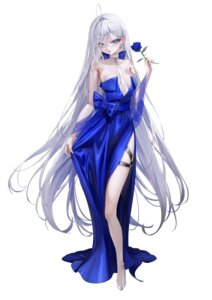 dress garter heels heterochromia nekometaru no_bra see_through shibou_yuugi_de_meshi_wo_kuu. skirt_lift sorimachi_yuuki