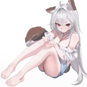 animal_ears krabking no_bra tail