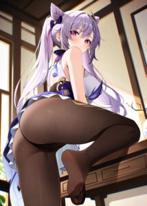 Rating: Questionable Score: 100 Tags: asian_clothes ass cameltoe feet genshin_impact keqing pantsu pantyhose radoremo see_through skirt_lift thong User: VigorousMMM