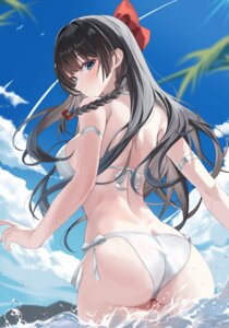 ass bikini mi_ke0224 shirayuki_hina stellive swimsuits thong wet